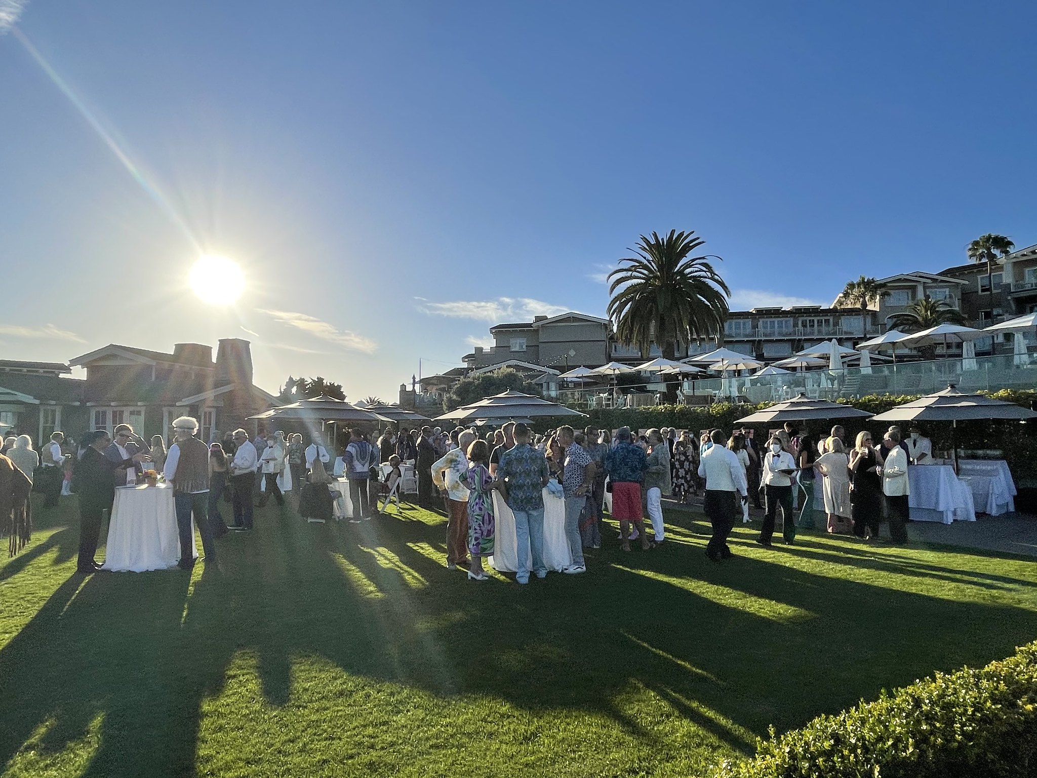 Outdoor view of the Montage in Laguna Beach during the 2021 Art Gala for Boys & Girls Club of Laguna Beach