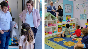 Local elected officials visit Boys & Girls Club of Laguna Beach, engaging with Club members and staff during tours of youth program spaces.